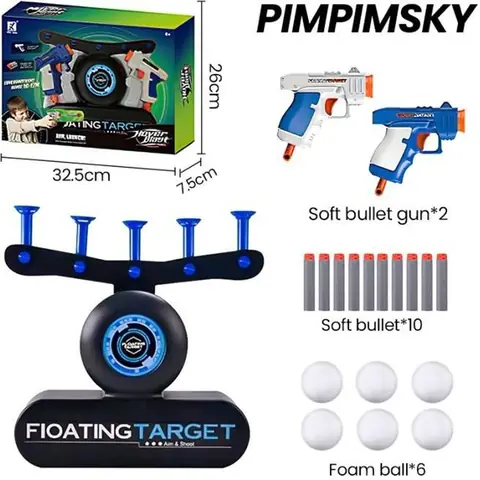 Jeu de Cible de Balle Électrique PIMPIMSKY - Cible Flottante pour Enfant - Jouet de tir en vol Stationnaire