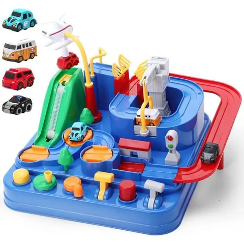Jouets daventure en VoiturePiste Aventure de Voiture Jouet Interactif Jeux dEducatifs Garçon Fille 3 4 5 6 Ans Cadeau de Noël