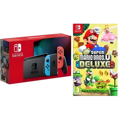Console portable - Nintendo - Nintendo Switch - 32 Go - Mario - Super Mario Bros.U Deluxe