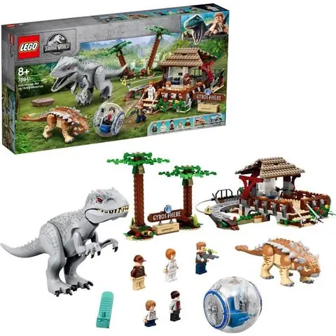LEGO® Jurassic World 75941 L’Indominus Rex contre l’Ankylosaure Figurine Dinosaure Jouet Fille et Garçon de 8 ans et plus