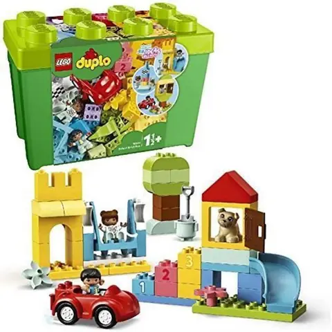 Jouet - LEGO - DUPLO La boîte de briques deluxe - 85 briques colorées - à monter soi-même