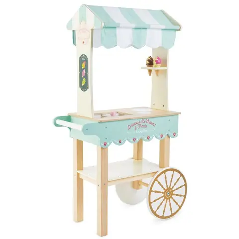 Chariot à glaces - Le Toy Van - LABEL TOUR - Pour enfant - Bleu et beige