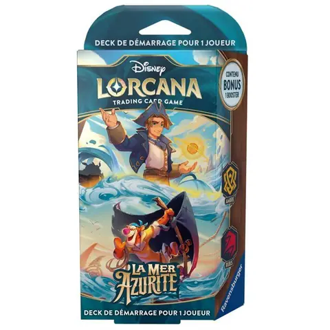 Decks-Starter  Lorcana  Ambre Rubis La Mer Azurite Chapitre 6