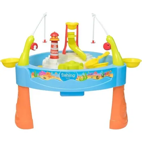 ZGEER Table de Jeu de Sable et deau de pche pour Enfantsconvient aux bbs et aux jeunes enfants