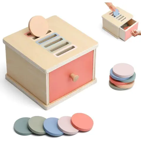 Jeu de tri de formes Montessori jouet éducatif en bois à pièces tri des couleurs adapté aux enfants de plus dun an
