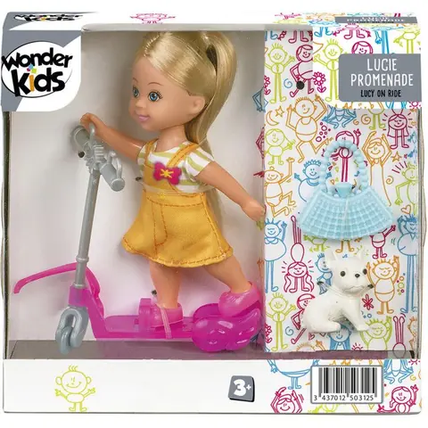 Poupée - WONDERKIDS - LUCIE PROMENADE ASS4 - Noir - Fille - À partir de 3 ans