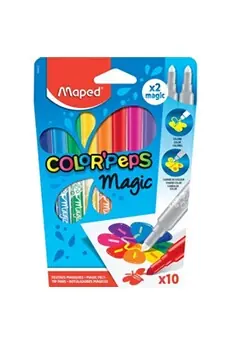 Pack de 10 Feutres magiques Color'Peps