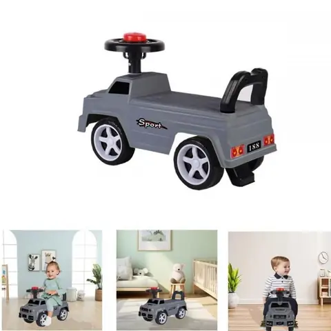 Vehicule Pour Enfant  - XUANYU - Vehicule Porteur- Voiture à enfourcher pour enfants à partir de 1 an - Gris