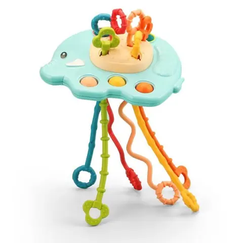 Jouets Sensoriels pour Bébé 18 MoisJouets Montessori pour BébéJouet Sensoriel Jeux de Corde à TirerJouet dActivité Motrice Fine