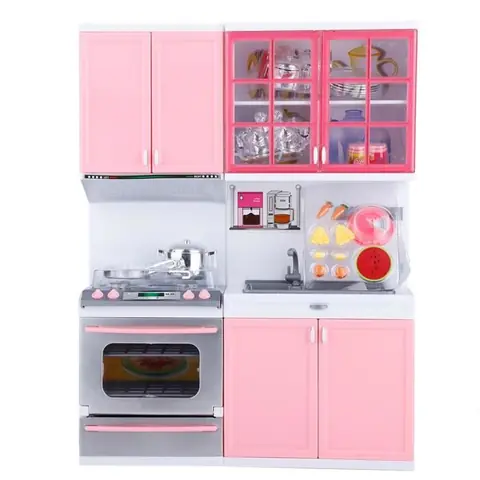 Jeu de rôle cuisine - SURENHAP - Mini cuisine rose - Plastique - 24.5x32.5x8cm - Pour enfants à partir de 3 ans