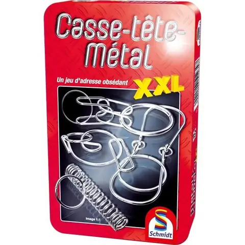 Casse-tête-métal XXL - Jeux de Société - SCHMIDT SPIELE - Des défis métalliques à la taille XXL pour les amateurs de casse-tête !