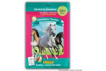 Pack de démarrage - Collection de cartes pour les fans de chevaux - Contient 1 Classeur + 2 Pochettes