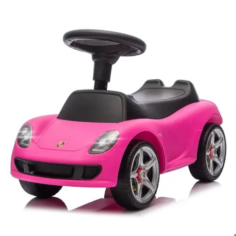 Porteur Enfants Porsche Carrera GT - 1 à 3 ans - Phares à LED - Rose