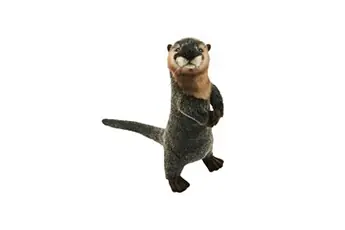 peluches - peluche loutre dressée 35 cm