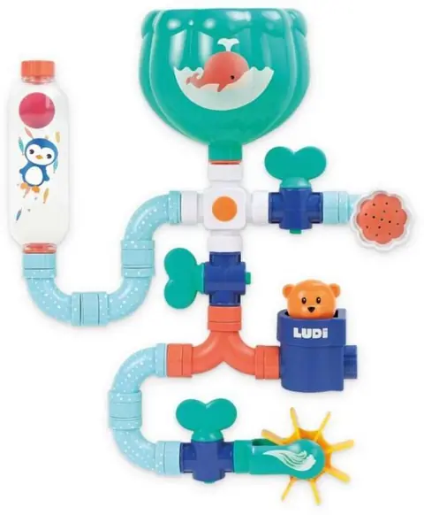 Jouet de bain - LUDI - 40085lu - 16 pièces - Multicolore - À partir de 18 mois
