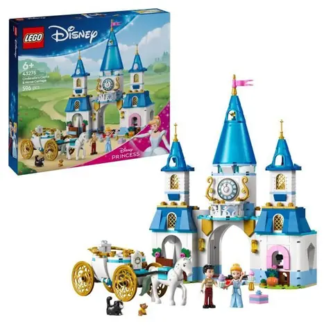 LEGO ǀ Disney Princess 43275 Le château de Cendrillon et la calèche - Jeu de rôle 6 ans