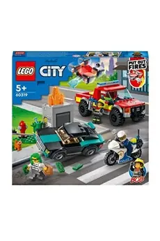LEGO City 60319 Le sauvetage des pompiers et la course-poursuite de la police