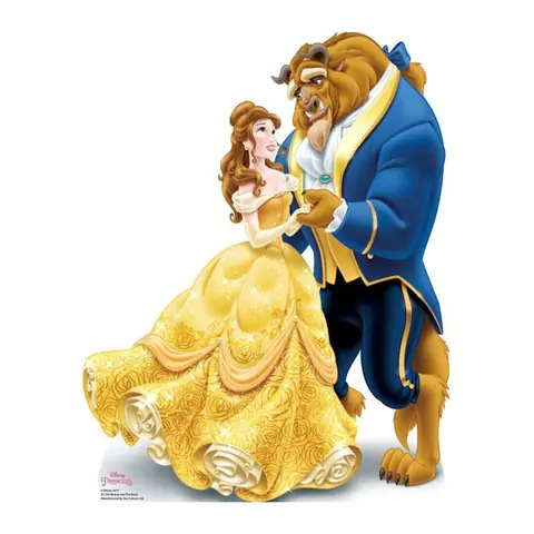Figurine en carton - Disney Princess Belle - 78 cm - Décoration intérieure - Enfant