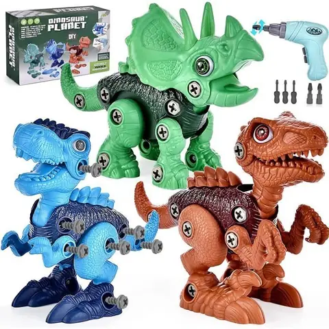 Jouet Dinosaure Jouets Pour Enfants Avec Perceuse Électrique Anniversaire Pour Les Garçons 3 4 5 6 7 8 Ans