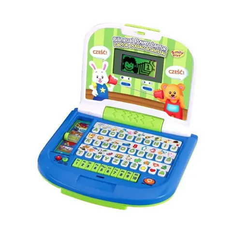 Ordinateur Portable Éducatif - Smily Play - Modèle 8030 - Écran LCD - 6 Jeux Bilingues