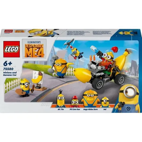 Jouet de construction - LEGO - 75580 - Minions - Voiture-banane - 136 pièces