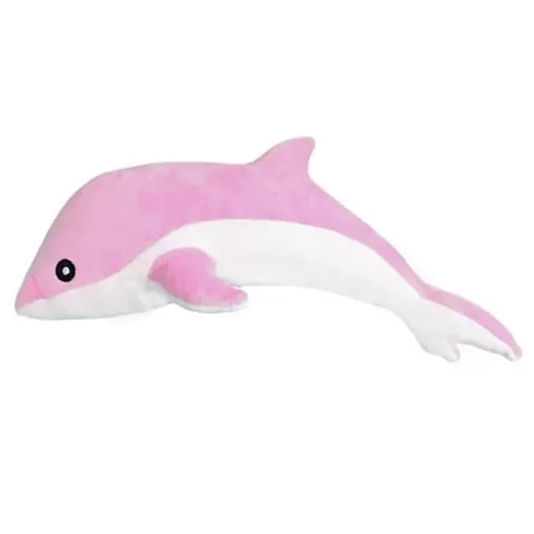 Peluche - Mascotte - Dauphin Rose - 70 cm - 100% coton - Pour enfants à partir de 3 ans