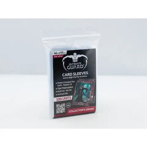100 Protèges cartes Ultimate Guard - Pokémon - Taille standard - Sans acide - Transparent