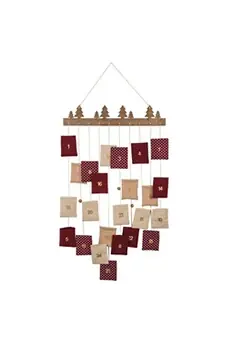 Calendrier de l'avent 24 pochettes tissu à suspendre