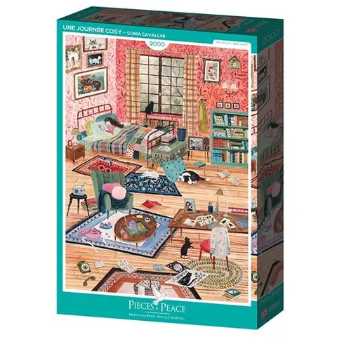Puzzle 2000 pièces Alize Pieces & Peace Une journée cosy