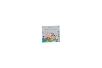 Set à colorier et à monter animaux avec tickers + 8 crayons en cire - Multicolore - Dés 3 ans