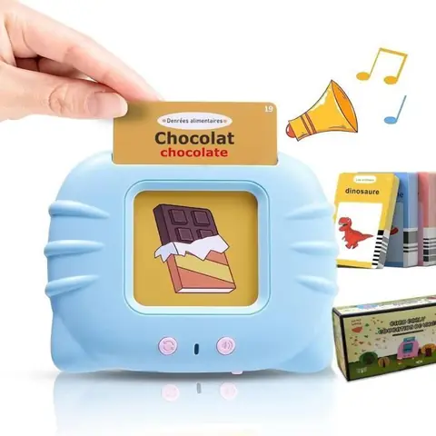 Jouet éducatif - Cartes Flash Parlantes - Multicolore - 112 Feuilles - 1 à 6 Ans - Sons amusants