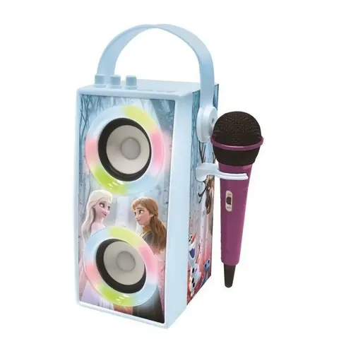 Enceinte Karaoké Enfant - LEXIBOOK - La Reine des Neiges - Bluetooth V5.0 - Effets Lumineux