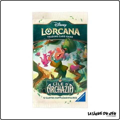 Boosters (display) - RAVENSBURGER - Lorcana Chapitre 7 LÎle dArchazia - Cartes inédites - 1 brillante aléatoire - Dès 7 ans