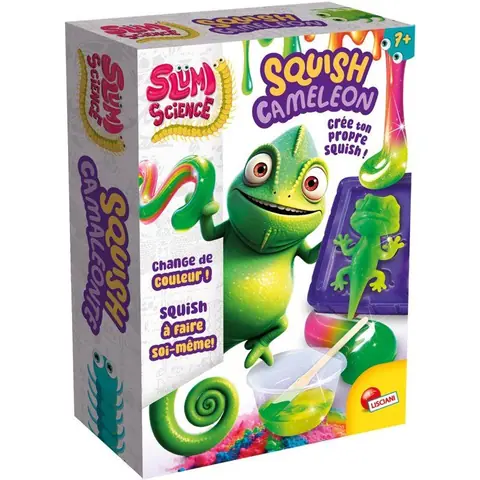 SLUMI SCIENCE Pocket Caméléon Squish - Kit Créatif - LISCIANIGIOCHI - Moule & Effet Molleux - Dès 7 ans