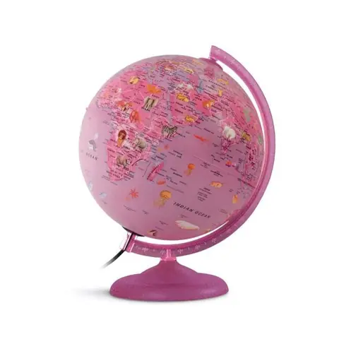 Globe - JPC - 25 cm - Rose - Enfant - Intérieur