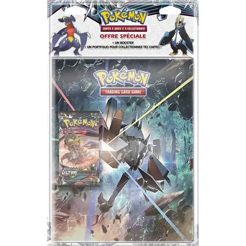 Cahier Range-Cartes POKEMON Ultra Prisme + Booster SL05