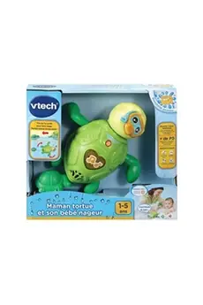 VTECH BABY - Jouet de Bain - Maman Tortue et son Bébé Nageur