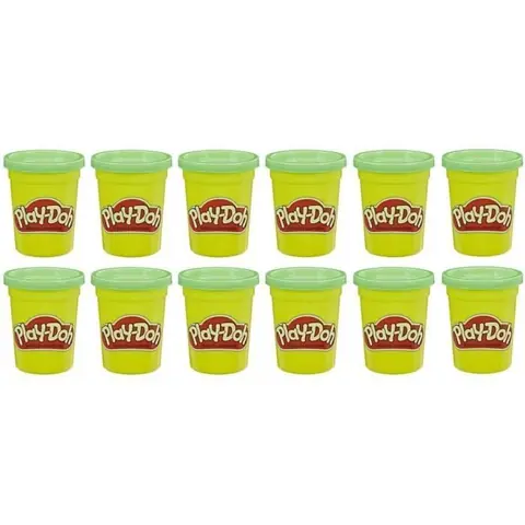 PLAY-DOH - 12 Pots Vert - Pâte à modeler