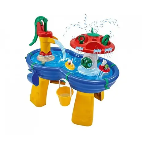 Table deau pour enfants - Aquaplay - Champignon Arroseur - 2 bâteaux et 2 figurines incluses