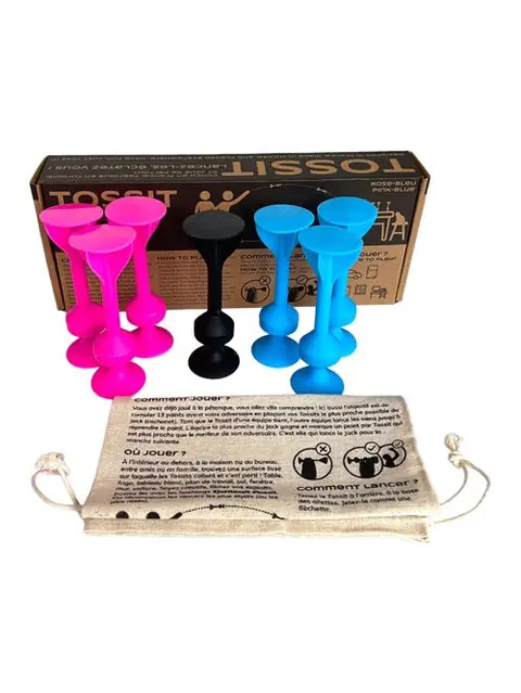 Jeu d'adresse Gigamic Tossit Rose et Bleu