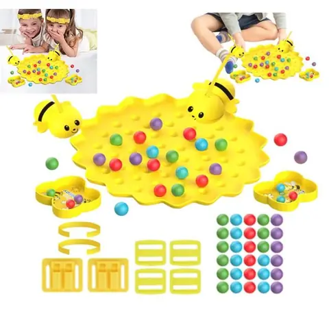 JEU DE SOCIETE Jeu magnétique amusant dabeilles - Jouet éducatif interactif qui développe des compétences pour enfants