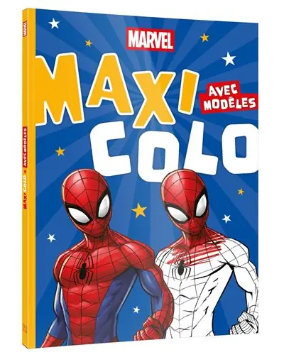 Marvel - Maxi Colo avec modèles (4+) - Hachette Disney