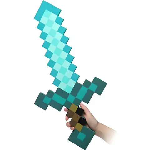 Jouet - Diamond Sword - 60 cm - EVA - Inspiré de Minecraft - Mixte