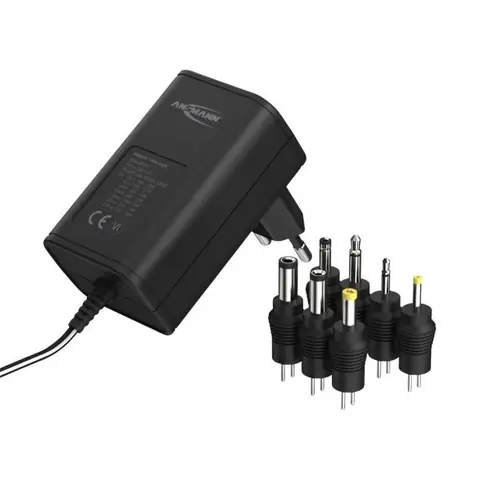 Bloc dalimentation universel ANSMANN APS 300 - 12V - 1500mA - 7 adaptateurs