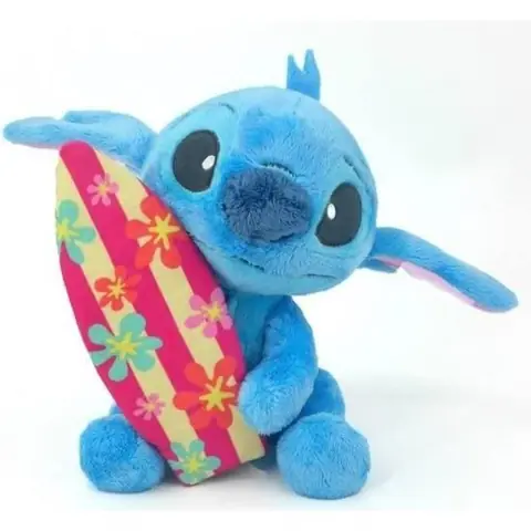 Peluche - Disney - Stitch - 25 cm - Multicolore - Planche de Surf