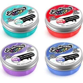ANTIBACTERIAL SLIME Slime Antibacterienne Tube 4 Pots