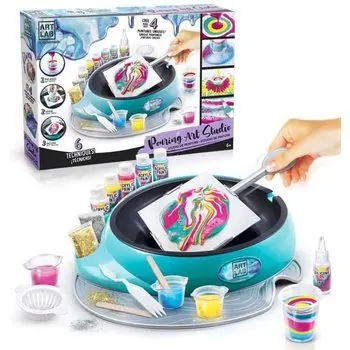 ART LAB Studio Pouring Paint Set Peinture Acrylique - Mélange les couleurs et crée des effets artistiques incroyables