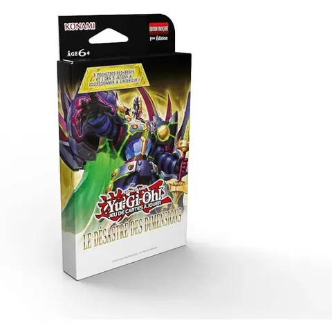 Pack de 3 boosters - KONAMI - Yu-Gi-Oh! - Le Désastre des Dimensions - 28 cartes dont 1 carte jeton exclusive - Dès 6 ans