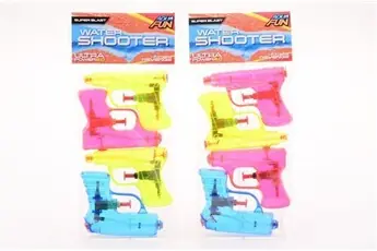 Lot de 4 pistolets à eau Aqua Fun +/- 11cm