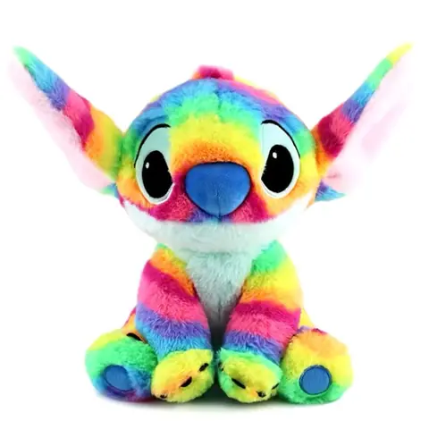 peluche stitch multicolor doudou 30cm collection couleur mignon doux cadeau enfant lilo